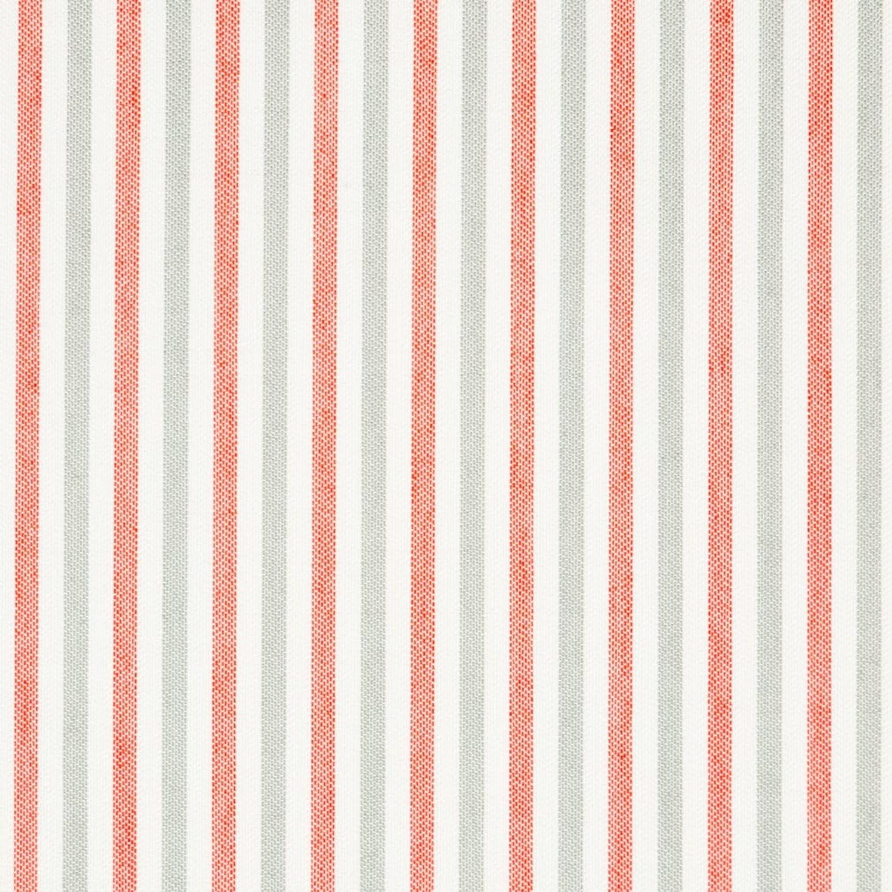 Coral Stain Resistant Performance Pet Friendly Stripe Woven Pattern Upholstery Fabric by The Yard - SKU: Notion Tangerine
